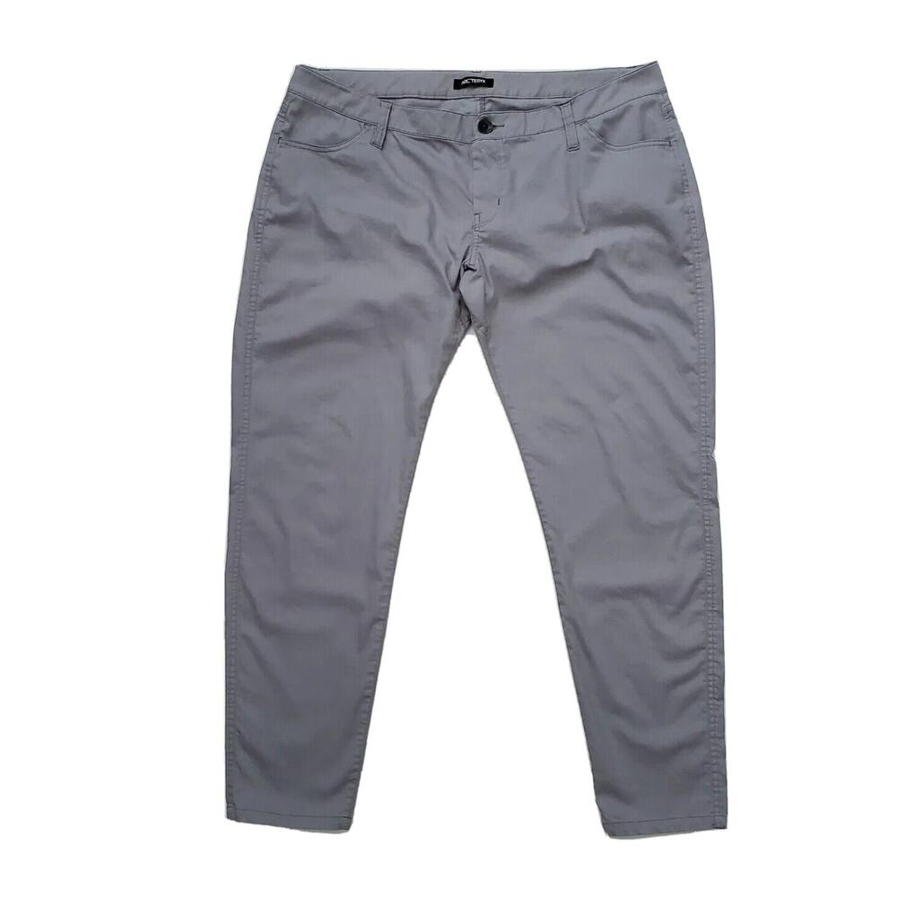 Arc’teryx (Women’s Size 14) Commuter Gray Chino Hiking Outdoor Pants Flat Front